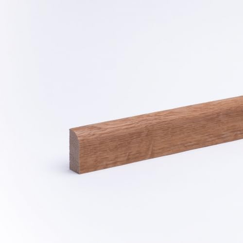 Plinthe en chêne massif 30 m, Dimensions : 35 x 15 mm, brut - Geölt