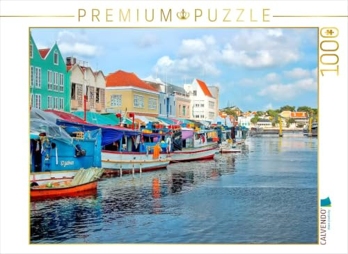 CALVENDO Puzzle Curaçao - Bunte Insel in der Karibik | 1000 Teile Lege-Größe 64 x 48 cm Foto-Puzzle für glückliche Stunden