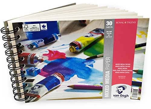 Van Gogh Royal Talens A5 Papierblock mit Spiralbindung, 30 Blätter, 300 g/m²