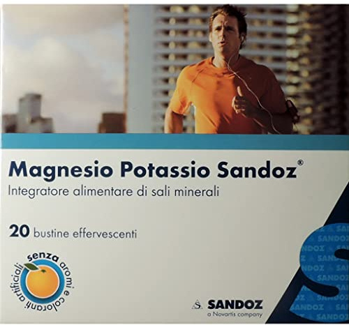 MAGNESIO E POTASSIO SANDOZ - Integratore Alimentare di Sali Minerali - 20 BUSTE