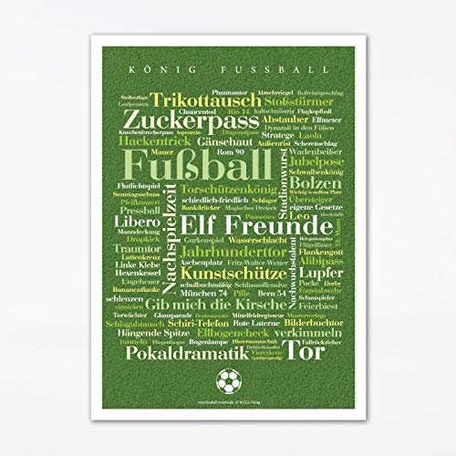 Deine Wörter Mini-Poster Fußball (DIN A4)