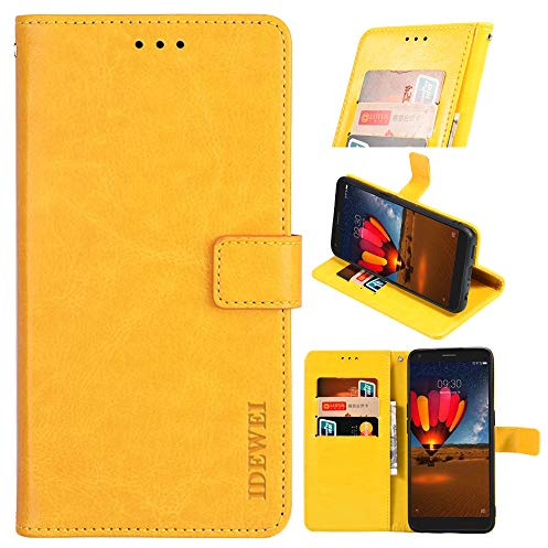 BellaCase Custodia a Portafoglio in Pelle Premium Nokia 8.3 5G [Slot per schede] [Cavalletto] [Fibbia Magnetica] Cover Nokia 8.3 5G Smartphone (Giallo)