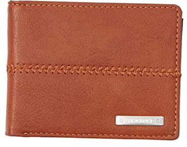 Quiksilver Homme Coutures Accessoire de Voyage -Portefeuille à Triple pli, Marron, M