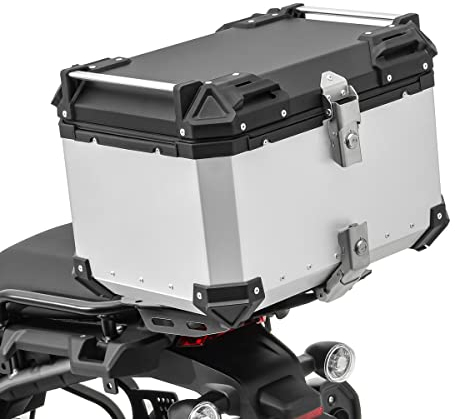 Alu Topcase für Honda Africa Twin CRF 1000 L Aluminium Bagtecs XB55 silber