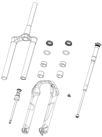 RockShox Sram Unisex – Erwachsene Federgabel-2059010201 Federgabel, Schwarz, 160mm-27