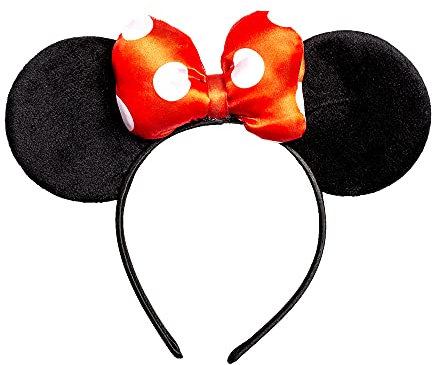 Peers Hardy Disney V700050L.PH Serre-tête Minnie Mouse avec nœud à pois Rouge/noir/blanc Taille unique, taille unique, Plastique Tissu Plastique, Sans pierre précieuse