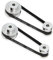 Zeberoxyz 2 Stück Set GT2-Synchronrad, 20 & 40 Zähne, 5mm Bohrung, Aluminium-Zahnriemenscheibe mit 2 Stück Länge 200 mm Breite 6mm Riemen (20-40T-5B-6)
