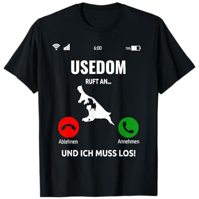 Usedom Ruft An Design Ostsee Insel Urlaub T-Shirt