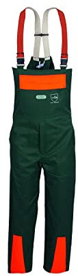 SWS Forst GmbH Schnittschutzlatzhose Schnittschutzhose Forsthose Forest-Jack, grün Leuchtorange