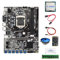 Lodokdre B75 BTC Mining Scheda Madre Kit I7 2600S CPU+DDR3 4 GB 1600 Mhz RAM+128G SSD+Fan+ Interruttore+ SATA+Grasso Termico