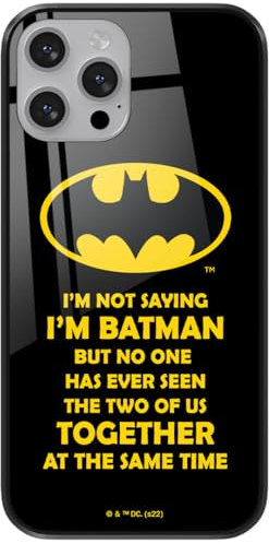 ERT GROUP Coque de téléphone Portable pour Apple Iphone 13 Pro Max Original et sous Licence Officielle DC Motif Batman 053 en Verre trempé, Coque de Protection