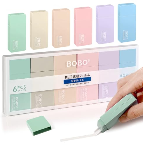 Korrekturroller 6 Stück,Correction Tape,Correction Tape, Korrekturmaus Klein,Schulsachen Aesthetic , Korrekturroller Aesthetic Mini Korrekturroller,für Studenten Kinder, Büro Heimbüro Oder Schule