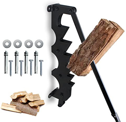 Firewood Kindling Splitter,Kindling Splitter Wall Mounted ,Wall Log Splitter Portable Wood Kindling Maker, Log Splitter Tool Wall Mounted Firewood Cutter for Outdoor Camping