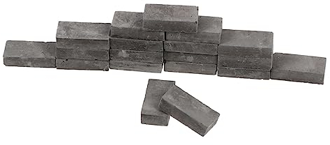Toyvian 50 Stück Simulierter Ziegel Kleine Steine für Die Landschaftsgestaltung 1/16 Sandtisch-ziegelmodell Mini Rot Ziegel Fairy Garden Deko Maßstab 1 12 Kind Ton Künstlich Kleine Welt