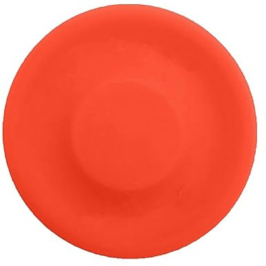 Dischi Volanti in Silicone Morbido Giocattolo Mini Disco Compatto Durevole per Bambini Cani Sport all'Aria Aperta Spinta a Mano Resistente al morso AntiGraffio Arancia A
