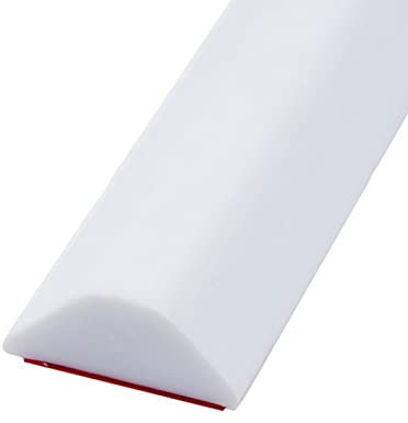 Self-Adhesive Wet Room Floor Barrier,Silicone Shower Water Dam Shower Tray Sealing Strip Shower Splash Guard Bath Edging Sealing Trim for Countertop Sink,Kitchen Sink,Bathroom Floor (White,1M)