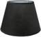 Lampenschirm kegelförmig aus Stoff H 20 x Ø 30 cm für Tisch - Stehlampen (schwarz struktur)