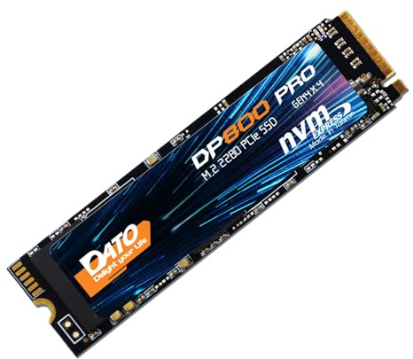 DATO DP800 Pro 1TB M.2 2280 PCIe Gen4x4 NVMe SSD Internal Solid State Drive for Gaming and Creators (Up to 5000/4600 MB/s)