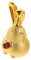 Amosfun Kaninchen Sparschwein Reichtum Wohlstand Statue Sternzeichen Hase Spardose Cartoon-Geld-Glas Süße Sparkasse Häschen Sparbüchse Feng-Shui Chinesisch Kind Keramik Kleine Veränderung