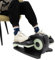 Hanmorfarbi Elektrischer Ellipsentrainer für Zuhause und Büro, 5 Geschwindigkeiten, 3 Programme, LCD-Display, Untertisch Ellipsentrainer mit Fernbedienung, Einteiliges Pedaltrainer für Senioren (Grün)