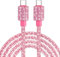 USB C to USB C Charger Cable 1.2M Type C Charger Cable for iPhone 16 Fast charging 60W/3A Phone Charger USBC Lead for iPhone 16 15 Pro Max, for Samsung Galaxy S24/S23,Huawei Mate 60 Pro,iPad- Pink
