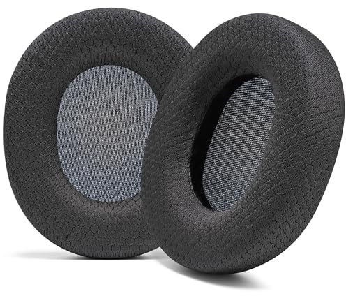 WC AirWeave Replacement Ear Pads for Sony MDR 7506, MDR V6, and MDR CD900ST by Wicked Cushions | Enhanced Comfort, Breathable Fabric, & Superior Foam | Airweave Black