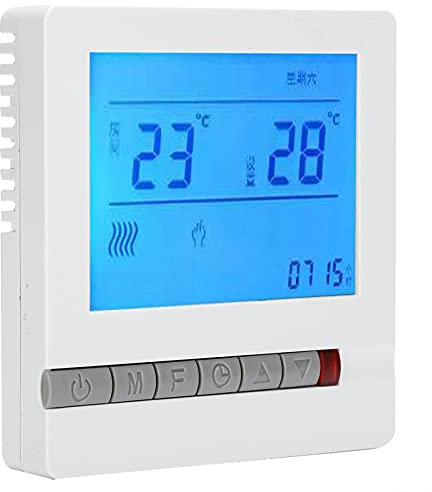 Thermostat pour Maison, Thermostat Numérique avec écran LCD AC220V Régulateur de Température de Chauffage au Sol pour Eau et Chauffage pour Maison Hôtel