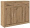 vidaXL Sideboard Artisan-Eiche 91x28x75 cm Holzwerkstoff, Kommode, Anrichte, Küchenschrank, Buffet, Schrank, Flurschrank, Wohnzimmerschrank