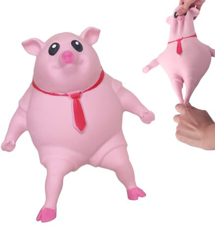 Stress Schwein, Schwein Quetsch Spielzeug, Anti Stress Schwein, Kreatives Dekompressions Piggy, Anti Stress Schwein Rosa, Stress Spielzeug, Anti-Stress-Spielzeug für Kinder und Erwachsene