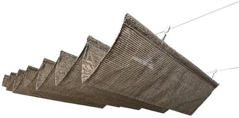 Parasol extensible de pérgola para techo de pérgola, juego con riel deslizante, tejido HDPE, protección UV para pérgola y patio, color negro, 120 x 720 cm