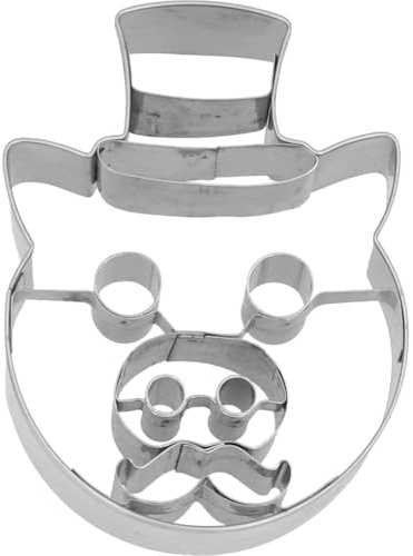 Birkmann, Ausstechform Schweinchen mit Zylinder, Edelstahl, 2,5×6×8 cm