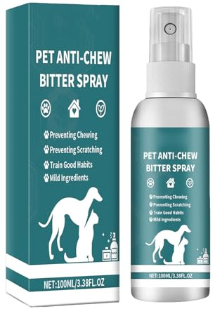 Mnozreo Anti Kau Spray Hunde & Katze,Natürlich Effektiv,120ML,1PC(Anti Kratz Spray Katzen für Möbel,Türen,Tapete,Teppiche,Kabel,Schuhe & Kleidung)