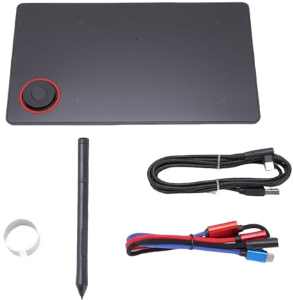 Plyisty Grafik -Tablet für Farbe, 8192 Pegel Druck, M Wichtige Verknüpfungen, Online -Lehre, OTG, Swift Control, Realistische Zeichnung