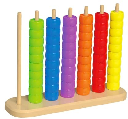 TWTCZOZ Learning Beads Game Educativo Stacking Puzzle Logico Attività Fine Motor Skills Gioco di Categorie Colori Struttura Robusta Adatto per Bambini Piccoli Regalo Decorazione Cameretta