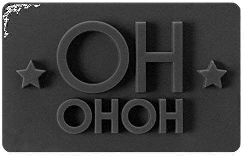 Birkmann 1010732710 Plätzchenstempel HoHoHo, Kunststoff, Grau, 5 x 3 x 2 cm