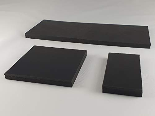 2 Stück Gummimatte Gummiplatte 80x80mm / 8mm Stärke Antivibrationsmatte für z.B. Waschmaschine/Hochleistungsmixer