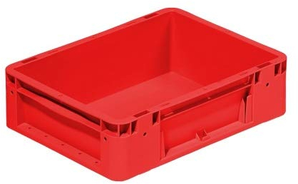 Stapelbox stark 400x300x120 mm | Eurobehälter | Stapelbehälter Farbe rot