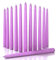 CANDWAX 12 inch Taper Candles Set of 12 - Dripless and Smokeless Candle Unscented - Slow Burning Candle Sticks are Perfect As Thanksgiving Taper Candles - Lilac Candles