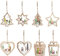 Belle Vous Decoration Noel Bois Découpé au Laser à Suspendre (Lot de 8) - Deco Noël Bois avec 8 Motifs Traditionnels - Décoration Sapin Noel Bois en Formes d’Étoile, de Cœur, d’Arbre et de Cadeau