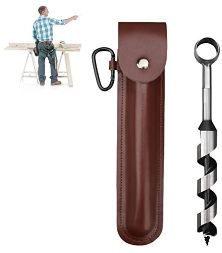 ERZU Manual Auger Survival Settlers Tool Bushcraft Hand Auger Wrench Gear and Equipment Eye Wood Drill Peg and Manual Maker
