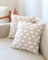 HAMUR HOME 2er Set Kissenbezüge 45x45 cm Boho Dekokissen Kissenbezug Sofakissen Dekorativ Couchkissen Kissenhülle Zierkissenbezug Set Kissen für Wohnzimmer Schlafzimmer (Point, Beige)