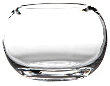Jarrón pecera de Cristal Transparente de Ø 20x14 cm - LOLAhome