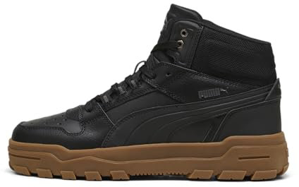 PUMA Unisex Rebound Abrupt Sneaker, Black-Shadow Gray-Bronze, 43 EU