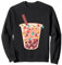 Bubble Tea Weihnachten Lichterkette Xmas Geschenk Sweatshirt
