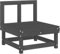 vidaXL Garten Ecksofa, Modular Gartenmöbel, Sofa Lounge Sessel für Garten Terrasse Balkon, Gartensofa Gartensessel, Grau Massivholz Kiefer