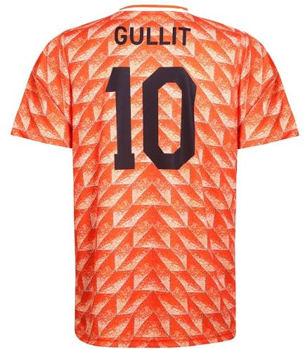 Euro 88 Trikot Gullit - Niederlande - Orange - Kinder und Erwachsene - Jungen - Fußball Trikot - Fussball Geschenke - Sport t Shirt - Sportbekleidung - Größe 164