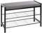 HAKU Möbel Schuhbank, grau, schwarz, Metall, Textilgewebe - Maße: B 75 x H 50 x T 32 cm, Style: Modern