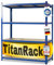 KARAT Schwerlastregal XXL, blau 200 x 150 x 80 cm, Lagerregal für Garage, Keller und Werkstatt - Steckregal, Weitspannregal, Kellerregal, Werkstattregal (TitanRack Big)