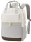 LOVEVOOK Rucksack Damen Groß, 17 Zoll Laptop Schulrucksack Teenager Mädchen mit Laptopfach, Reiserucksack Daypack Wasserdicht, Schultasche Backpack Women Elegant für Schule Uni Reise Arbeit, Hellgrau