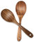 Molain 2Pcs Long Handled Wooden Spoons, 10inch Heavy Duty Large Wooden Spoon Cooking Wooden Spoons Wooden Mixing Spoon for Eating Mixing Stirring, Boiling